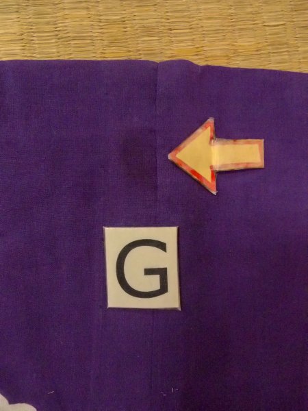 画像22: O0228H 女性用浴衣（日本製）  綿麻 白, 花 【中古】【USED】【リサイクル】 ★★☆☆☆【O0228H】 (22)