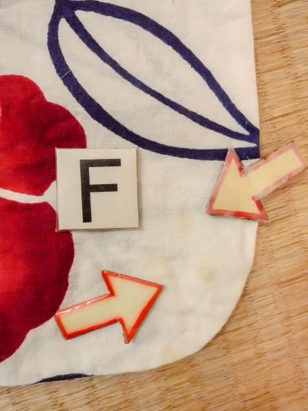 画像19: O0228I 女性用注染浴衣  綿 白, 椿 【中古】【USED】【リサイクル】 ★☆☆☆☆【O0228I】 (19)