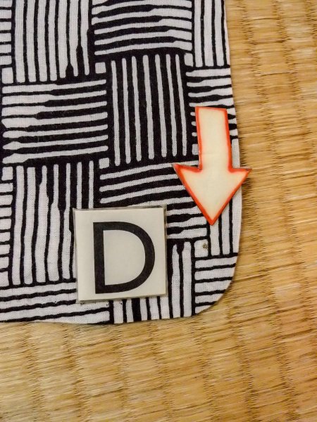 画像17: O0228J 女性用浴衣（日本製）  綿麻 白, 線 【中古】【USED】【リサイクル】 ★☆☆☆☆【O0228J】 (17)