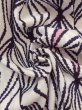 画像12: O0228K 女性用浴衣（日本製）  綿 白, 幾何学模様 【中古】【USED】【リサイクル】 ★★★☆☆【O0228K】 (12)