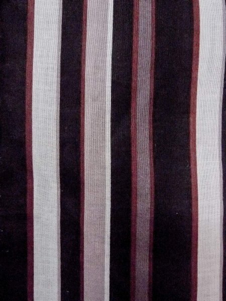 画像6: O0228L 女性用浴衣  綿 黒, 縞 【中古】【USED】【リサイクル】 ★★★☆☆【O0228L】 (6)