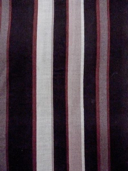 画像7: O0228L 女性用浴衣  綿 黒, 縞 【中古】【USED】【リサイクル】 ★★★☆☆【O0228L】 (7)