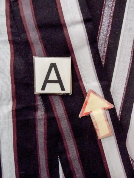 画像14: O0228L 女性用浴衣  綿 黒, 縞 【中古】【USED】【リサイクル】 ★★★☆☆【O0228L】 (14)