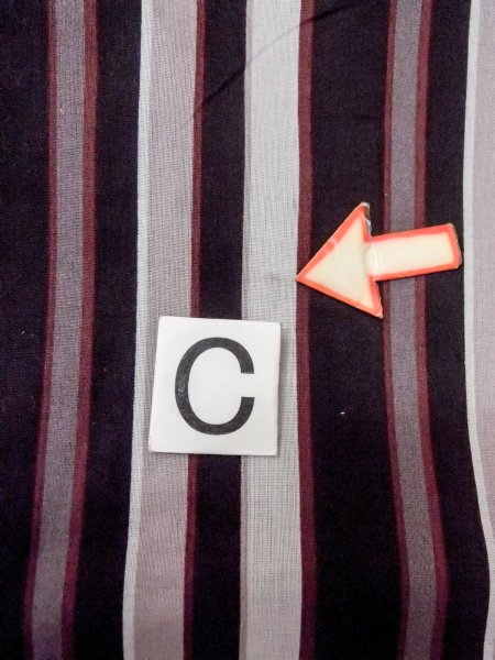 画像16: O0228L 女性用浴衣  綿 黒, 縞 【中古】【USED】【リサイクル】 ★★★☆☆【O0228L】 (16)