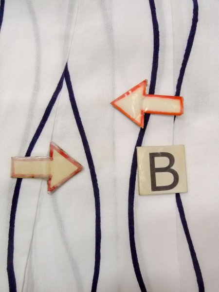 画像17: O0228M 女性用浴衣（日本製）  綿 白, 花 【中古】【USED】【リサイクル】 ★★★☆☆【O0228M】 (17)