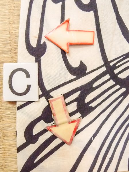 画像17: O0228N 女性用注染浴衣  綿 白, 菊 【中古】【USED】【リサイクル】 ★★☆☆☆【O0228N】 (17)