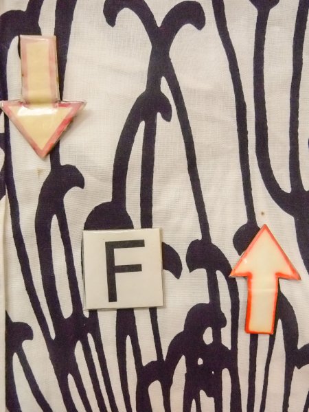 画像20: O0228N 女性用注染浴衣  綿 白, 菊 【中古】【USED】【リサイクル】 ★★☆☆☆【O0228N】 (20)