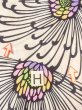 画像22: O0228N 女性用注染浴衣  綿 白, 菊 【中古】【USED】【リサイクル】 ★★☆☆☆【O0228N】 (22)