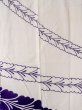 画像4: O0228P 女性用浴衣（日本製）  綿 白, 花 【中古】【USED】【リサイクル】 ★☆☆☆☆【O0228P】 (4)