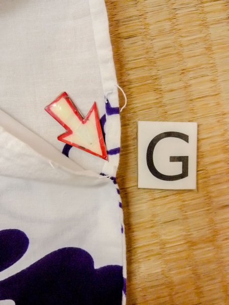 画像20: O0228P 女性用浴衣（日本製）  綿 白, 花 【中古】【USED】【リサイクル】 ★☆☆☆☆【O0228P】 (20)