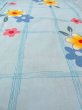 画像10: O0228Q 女性用浴衣（海外製）  綿 薄い水色, 花 【中古】【USED】【リサイクル】 ★★★☆☆【O0228Q】 (10)