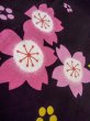 画像9: O0228R 女性用浴衣（海外製）  綿 黒, 桜 【中古】【USED】【リサイクル】 ★★★☆☆【O0228R】 (9)