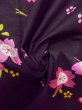 画像12: O0228R 女性用浴衣（海外製）  綿 黒, 桜 【中古】【USED】【リサイクル】 ★★★☆☆【O0228R】 (12)