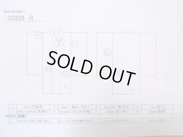 画像13: O0228R 女性用浴衣（海外製）  綿 黒, 桜 【中古】【USED】【リサイクル】 ★★★☆☆【O0228R】 (13)