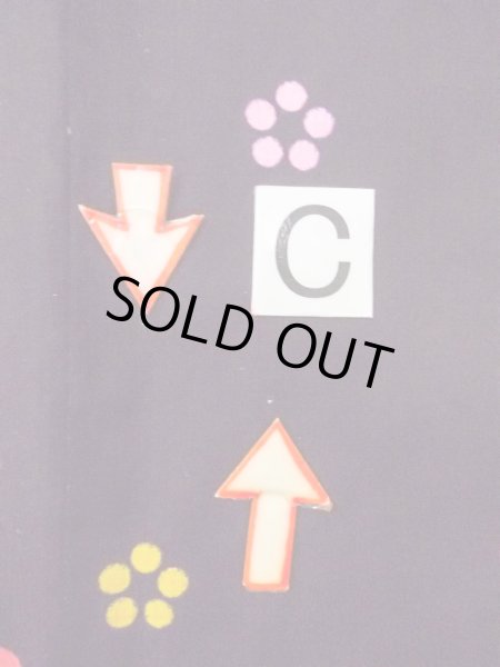 画像16: O0228R 女性用浴衣（海外製）  綿 黒, 桜 【中古】【USED】【リサイクル】 ★★★☆☆【O0228R】 (16)