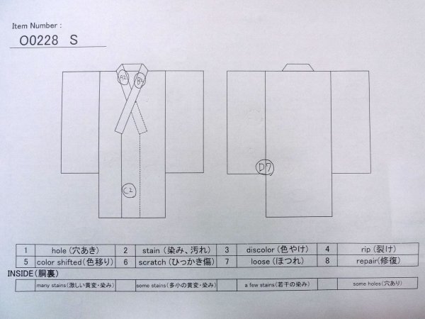 画像13: O0228S 女性用浴衣（海外製）  綿 鮮やか赤色, 丸 【中古】【USED】【リサイクル】 ★☆☆☆☆【O0228S】 (13)