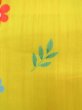 画像6: O0228T 女性用浴衣（海外製）  綿 鮮やか黄色, 花 【中古】【USED】【リサイクル】 ★★★☆☆【O0228T】 (6)
