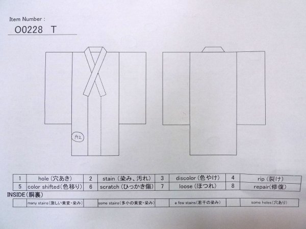 画像13: O0228T 女性用浴衣（海外製）  綿 鮮やか黄色, 花 【中古】【USED】【リサイクル】 ★★★☆☆【O0228T】 (13)