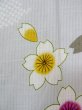 画像6: O0228U 女性用浴衣（海外製）  麻 薄い灰色, 桜 【中古】【USED】【リサイクル】 ★☆☆☆☆【O0228U】 (6)