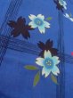 画像8: O0228V 女性用浴衣（海外製）  綿 深い藍, 桜 【中古】【USED】【リサイクル】 ★★★☆☆【O0228V】 (8)