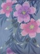 画像3: O0228W 女性用浴衣（海外製）  綿 青み灰色, あやめ 【中古】【USED】【リサイクル】 ★★☆☆☆【O0228W】 (3)