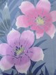 画像5: O0228W 女性用浴衣（海外製）  綿 青み灰色, あやめ 【中古】【USED】【リサイクル】 ★★☆☆☆【O0228W】 (5)