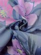 画像12: O0228W 女性用浴衣（海外製）  綿 青み灰色, あやめ 【中古】【USED】【リサイクル】 ★★☆☆☆【O0228W】 (12)