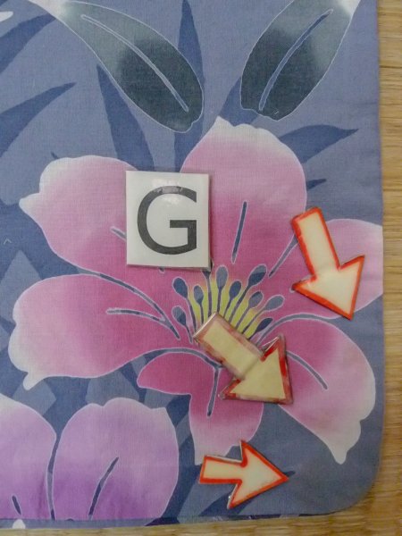 画像19: O0228W 女性用浴衣（海外製）  綿 青み灰色, あやめ 【中古】【USED】【リサイクル】 ★★☆☆☆【O0228W】 (19)