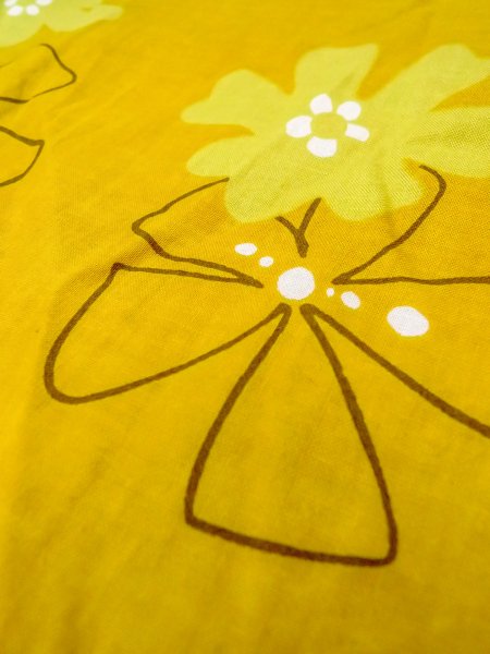 画像8: O0228X 女性用浴衣（海外製）  綿 山吹, 花 【中古】【USED】【リサイクル】 ★★★☆☆【O0228X】 (8)