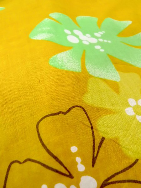 画像10: O0228X 女性用浴衣（海外製）  綿 山吹, 花 【中古】【USED】【リサイクル】 ★★★☆☆【O0228X】 (10)
