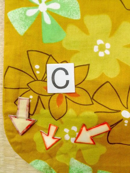 画像16: O0228X 女性用浴衣（海外製）  綿 山吹, 花 【中古】【USED】【リサイクル】 ★★★☆☆【O0228X】 (16)