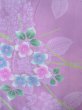 画像4: O0228Y 女性用浴衣（日本製）  綿 淡い藤色, 花 【中古】【USED】【リサイクル】 ★★★☆☆【O0228Y】 (4)