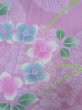 画像7: O0228Y 女性用浴衣（日本製）  綿 淡い藤色, 花 【中古】【USED】【リサイクル】 ★★★☆☆【O0228Y】 (7)