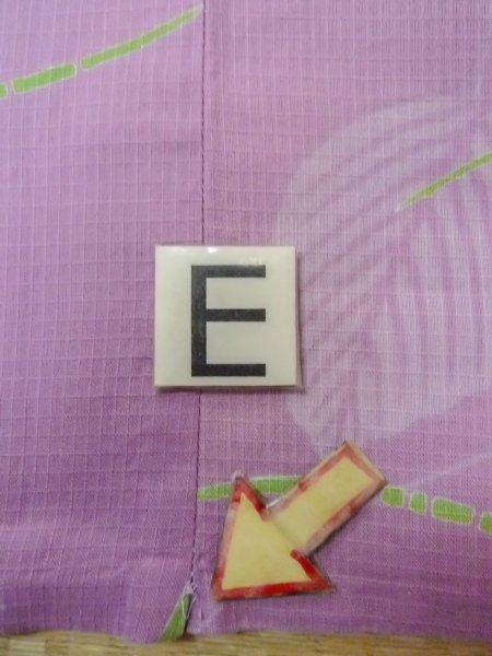 画像19: O0228Y 女性用浴衣（日本製）  綿 淡い藤色, 花 【中古】【USED】【リサイクル】 ★★★☆☆【O0228Y】 (19)