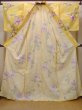 画像2: O0228Z 女性用浴衣（海外製）  綿 淡い黄色, 花 【中古】【USED】【リサイクル】 ★★★★☆【O0228Z】 (2)