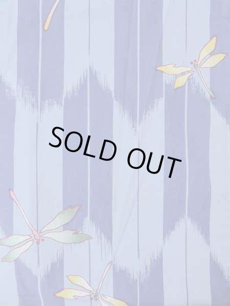 画像4: O0301A 女性用浴衣（海外製）  綿 灰色がかった水色,  【中古】【USED】【リサイクル】 ★★☆☆☆【O0301A】 (4)