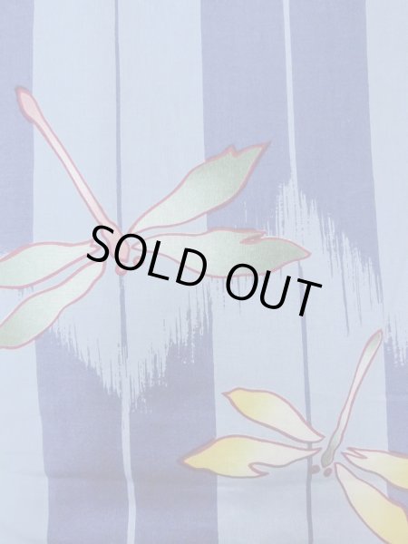 画像5: O0301A 女性用浴衣（海外製）  綿 灰色がかった水色,  【中古】【USED】【リサイクル】 ★★☆☆☆【O0301A】 (5)