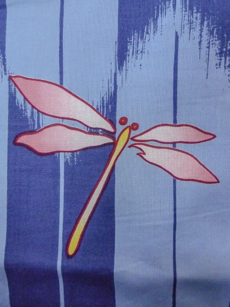 画像6: O0301A 女性用浴衣（海外製）  綿 灰色がかった水色,  【中古】【USED】【リサイクル】 ★★☆☆☆【O0301A】 (6)