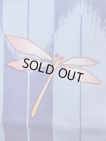 画像6: O0301A 女性用浴衣（海外製）  綿 灰色がかった水色,  【中古】【USED】【リサイクル】 ★★☆☆☆【O0301A】 (6)