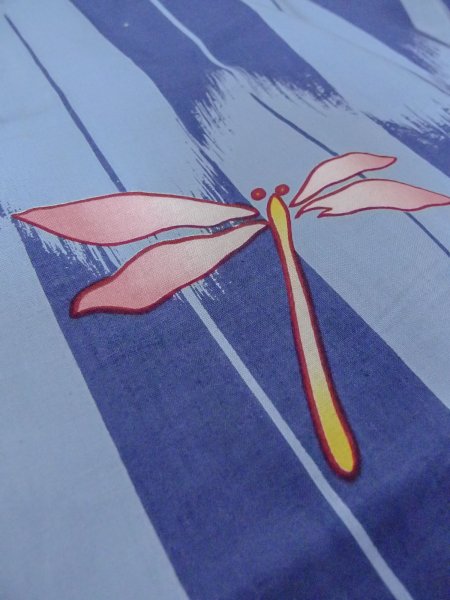 画像9: O0301A 女性用浴衣（海外製）  綿 灰色がかった水色,  【中古】【USED】【リサイクル】 ★★☆☆☆【O0301A】 (9)