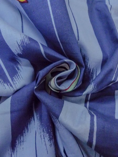 画像12: O0301A 女性用浴衣（海外製）  綿 灰色がかった水色,  【中古】【USED】【リサイクル】 ★★☆☆☆【O0301A】 (12)