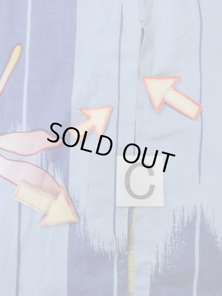 画像16: O0301A 女性用浴衣（海外製）  綿 灰色がかった水色,  【中古】【USED】【リサイクル】 ★★☆☆☆【O0301A】 (16)