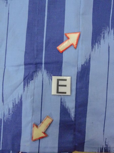 画像18: O0301A 女性用浴衣（海外製）  綿 灰色がかった水色,  【中古】【USED】【リサイクル】 ★★☆☆☆【O0301A】 (18)