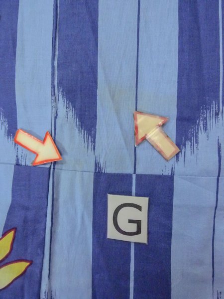 画像20: O0301A 女性用浴衣（海外製）  綿 灰色がかった水色,  【中古】【USED】【リサイクル】 ★★☆☆☆【O0301A】 (20)