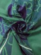 画像12: O0301B 女性用浴衣（日本製）  綿 緑色, 花 【中古】【USED】【リサイクル】 ★★★★☆【O0301B】 (12)