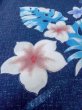 画像9: O0301C 女性用浴衣（海外製）  綿 紺, 花 【中古】【USED】【リサイクル】 ★★★★☆【O0301C】 (9)
