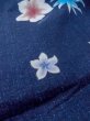 画像10: O0301C 女性用浴衣（海外製）  綿 紺, 花 【中古】【USED】【リサイクル】 ★★★★☆【O0301C】 (10)