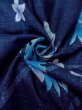 画像12: O0301C 女性用浴衣（海外製）  綿 紺, 花 【中古】【USED】【リサイクル】 ★★★★☆【O0301C】 (12)