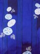 画像3: O0301D 女性用浴衣（海外製）  綿 深い青, 花 【中古】【USED】【リサイクル】 ★★★☆☆【O0301D】 (3)