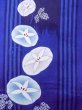 画像5: O0301D 女性用浴衣（海外製）  綿 深い青, 花 【中古】【USED】【リサイクル】 ★★★☆☆【O0301D】 (5)